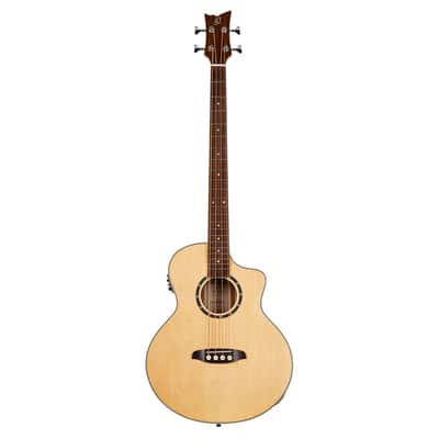 Ortega D7CE-4 Deep Series 7 Spruce Top Medium Scale 4-String Acoustic-Electric Bass Guitar image 3