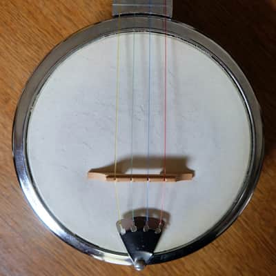Dixie Banjo Ukulele (Banjolele) 1950's Chrome image 3
