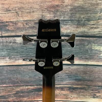 Used Vantage X-99 4 String Electric Bass with Gig Bag- Sunburst image 5