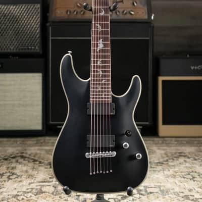 Schecter Damien Platinum-7 7-String Electric Guitar - Satin Black image 3
