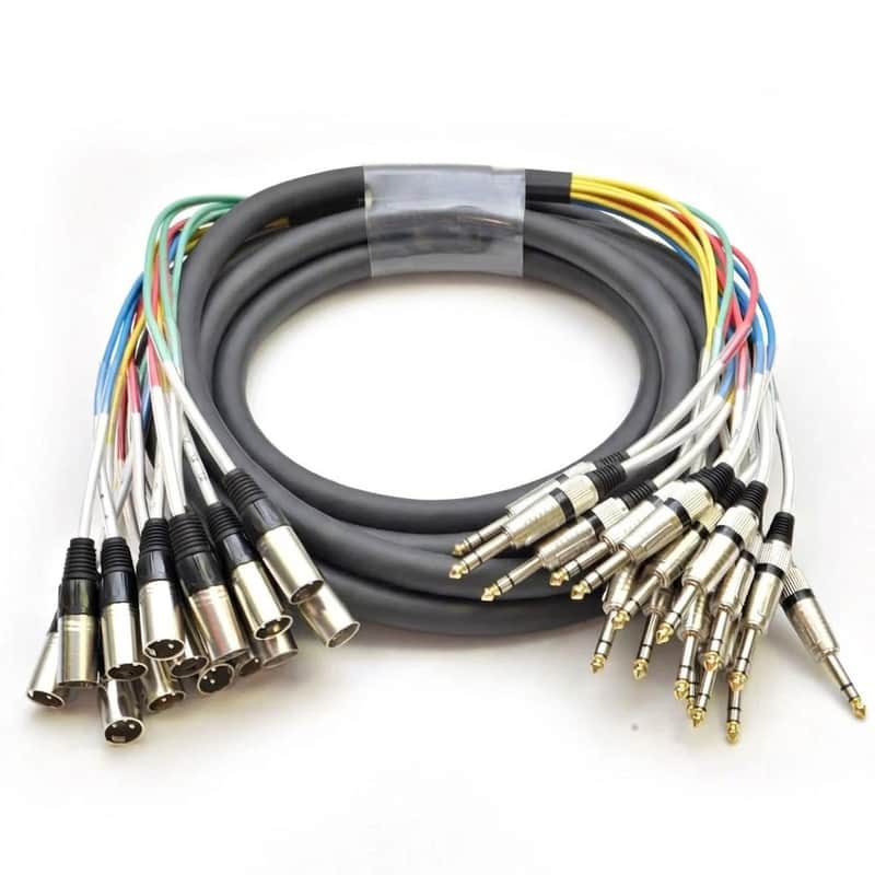 16 Channel 20' TRS to XLR Male Snake Cable 16x20M image 1