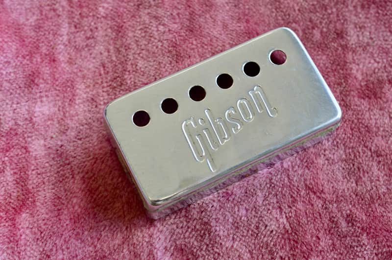 Vintage 1970's Gibson Embossed PAF Humbucking Neck Pickup Cover 1972 1973 ES-335 image 1