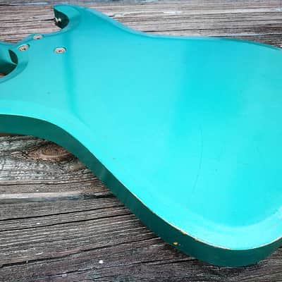 1965 Sivertone Model 1413L - DeArmond Kay - rare Seafoam Green - 1410 image 13