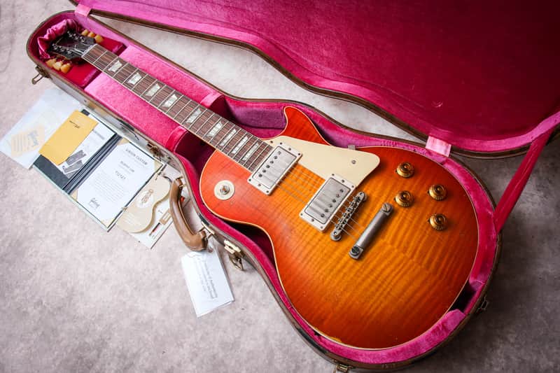 GIBSON USA Custom Shop 59 Reissue Les Paul Murphy Lab Heavy Aged " Aged Cherry Burst + Rosewood" (2023) image 1
