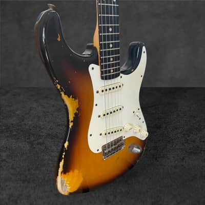 Fender Custom Shop '59 Stratocaster Heavy Relic - Faded/Aged Chocolate 3-Tone Sunburst image 8