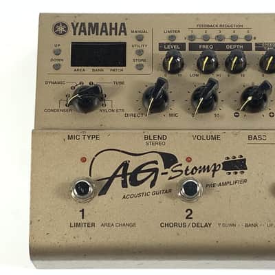 Yamaha AG Stomp Acoustic Guitar Preamp / Processor 2000s - Beige TGHM image 2