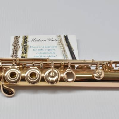 Pearl Maesta Handmade Sterling Flute w/ Gold Plating Throughout Inline w/ C# Trill Split E & B Foot from 1994 *Beautiful!* image 5