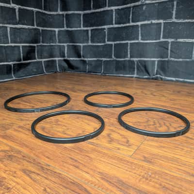 Alesis Electronic Drum Pad Rubber Rim Guard Set – (Three 8" & One 10") – OEM Rim Protectors for Alesis Pads – Quiet Rebound, Stick Protection, Enhanced Durability image 3