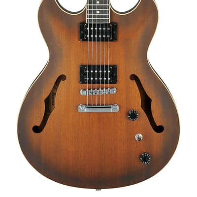 Ibanez AS53-TF Artcore Hollow Body Electric Guitar, Tobacco Flat image 1