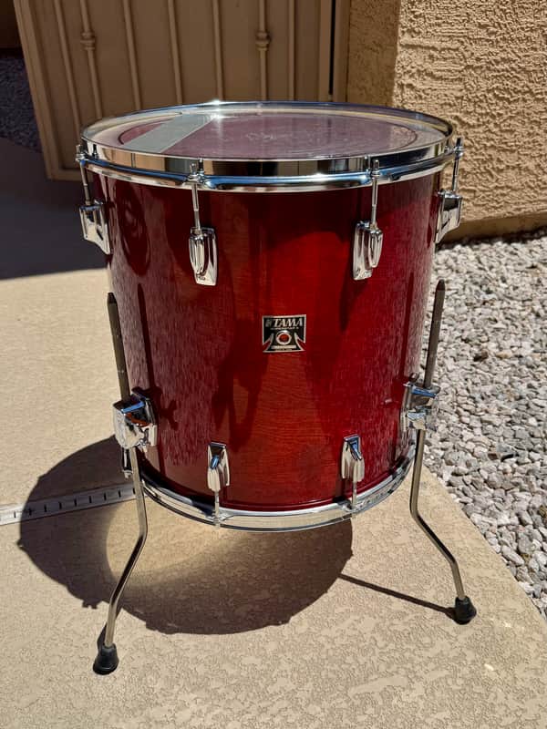 Floor Tom Tama Superstar 1986 - Cherry Wine image 1