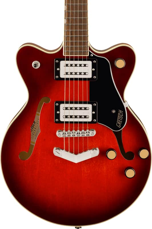 Gretsch G2655 Streamliner Center Block Jr. Double-Cut with V-Stoptail Claret Burst image 1
