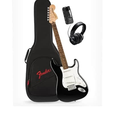 Squier  Affinity Series Stratocaster Mustang Micro Pack, Laurel Fingerboard, Black, Gig Bag, HD9, US, CA, EU, AU, JP image 10