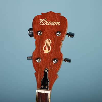 Crown Kent Vintage 4 String Banjo with Block Inlays MIJ Japan image 3