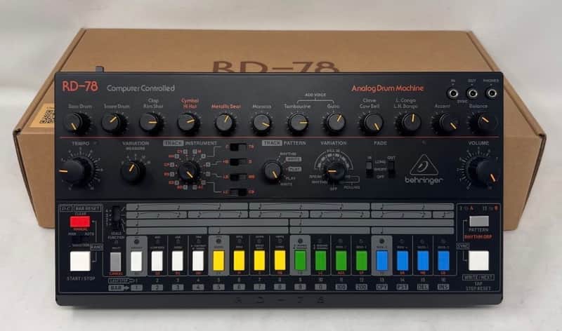 Behringer RD-78 Computer Controlled Analog Drum Machine 2025 - Present - Black image 1