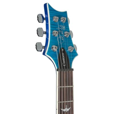 PRS SE Custom 24 Semi-Hollow Lake Blue - Electric Guitar imagen 4
