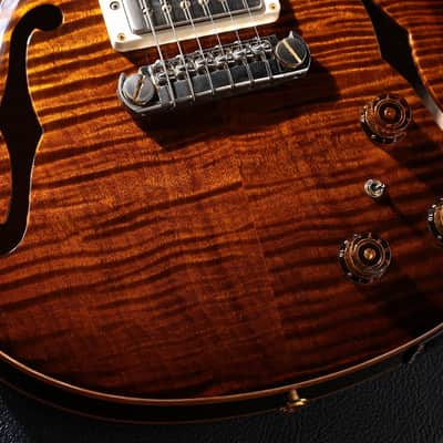 Paul Reed Smith (PRS) 2020 Wood Library Hollowbody II Piezo 10-Top Black Gold Burst Pattern Neck [20 0307130] (05/05) image 5