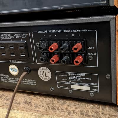 3 Pc. Kenwood Stereo System With Custom Wood Side Panels - KA-5700, KT-5500, KX-530 - See Description image 17