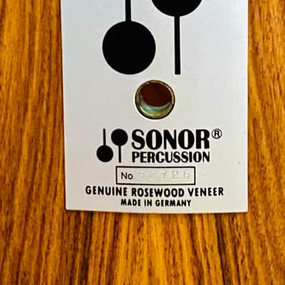 Sonor Phonic silver badge Rosewood Inside Out Drum Set 20" 12" & 14" image 10