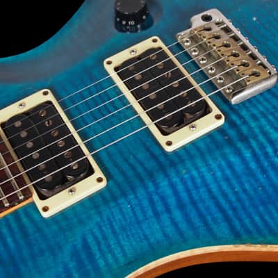 2002 Paul Reed Smith PRS CE-24 Flame Top CE24 ~ Blue Matteo ~ Great player with no issues! image 4