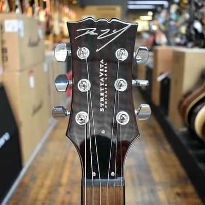 Dean Zelinsky Strettavita Private Label Electric Guitar 2013 Ebony w/Hard Case image 7