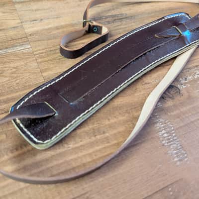 Bobby Lee Sottile Mfg Co Brown Leather Guitar Strap 1950s Great Condition! image 1