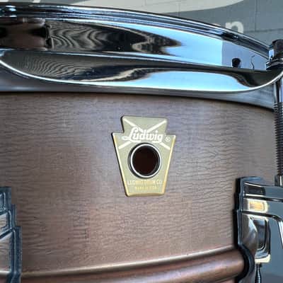 Ludwig LC663 6.5x14" Natural Patina Copper Phonic Snare Drum w/ Video Link image 4