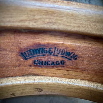 Vintage 1920s Ludwig & Ludwig Chicago 16-Rod Single-Tension Snare Drum - 100% Complete Survivor w/ Original P-338 Strainer image 5