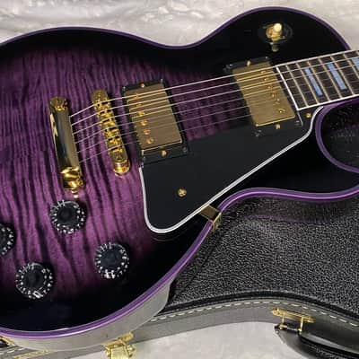 NEW! Gibson Dealer Select Custom Shop Les Paul Custom Purple Widow AAA Figured Flame Top - Authorized Dealer - 9.9 lbs - G07675 image 4
