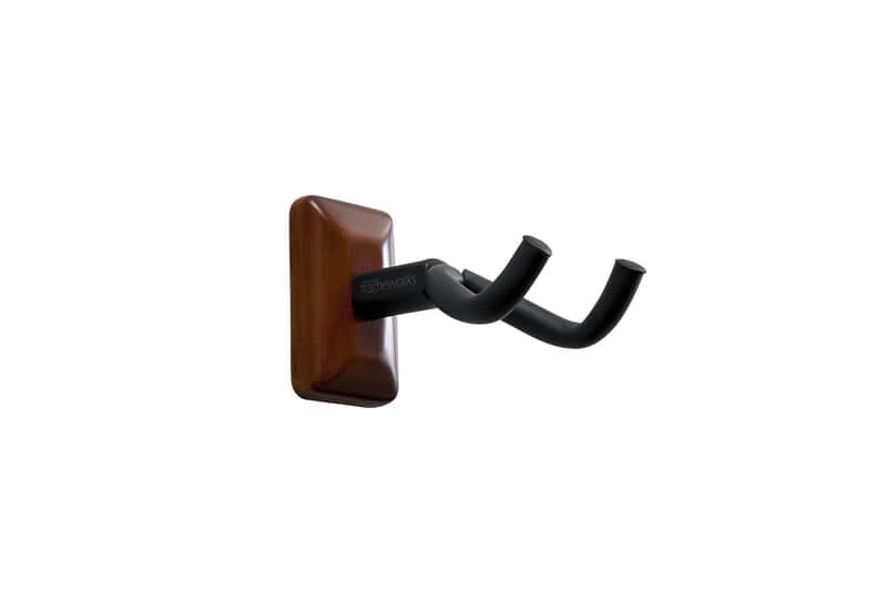 Gator Frameworks Wall Mounted Guitar Hanger, Mahogany image 1