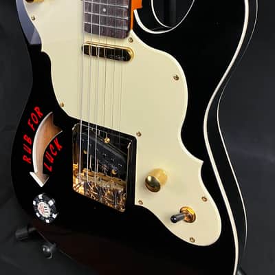 Joe Doe 'The Gambler' JDV32 Limited Edition Electric Guitar Gloss Black w/ Case image 8