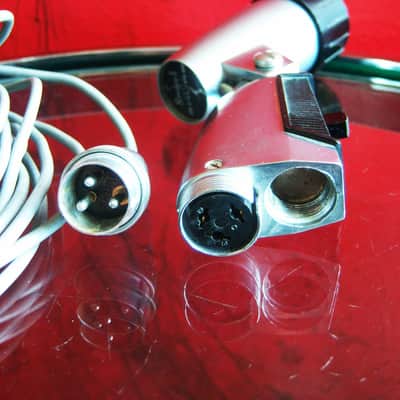 Vintage 1960's Shure 540S dynamic microphone High Z harp mic w Belden cable 575S image 12