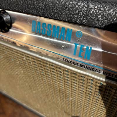 Fender Bassman Ten 2-Channel 50-Watt Guitar Head 1976 - Drip Edge 1968 Cab image 6