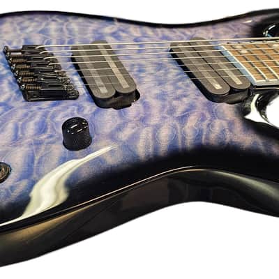 Jackson X Series SLATX8Q MS Soloist Archtop 2019 - Present - Transparent Black Burst image 2