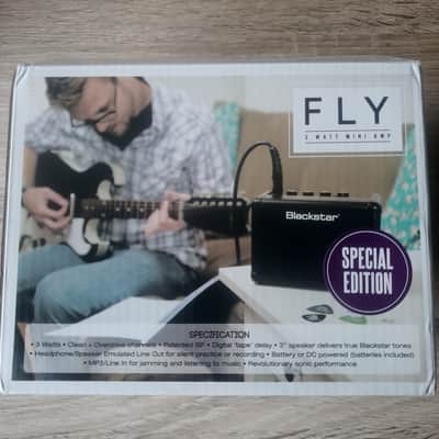 Hand-modified Blackstar Fly 3W purple guitar amplifier combo with vari-speed chorus image 9
