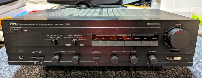 Yamaha AVC-30U Late 80s - Black Matte image 1