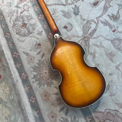 Klira Hofner-esque 1960s Hollowbody Violin Shape image 6