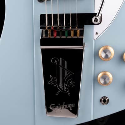 Epiphone 1963 Firebird V Frost Blue with Case - Demo image 5