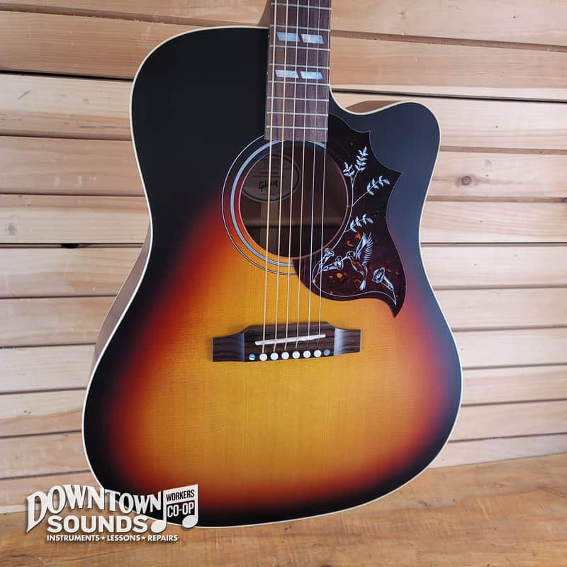 Gibson Hummingbird Studio EC A/E Guitar with Gibson Hard Case - Triburst image 1
