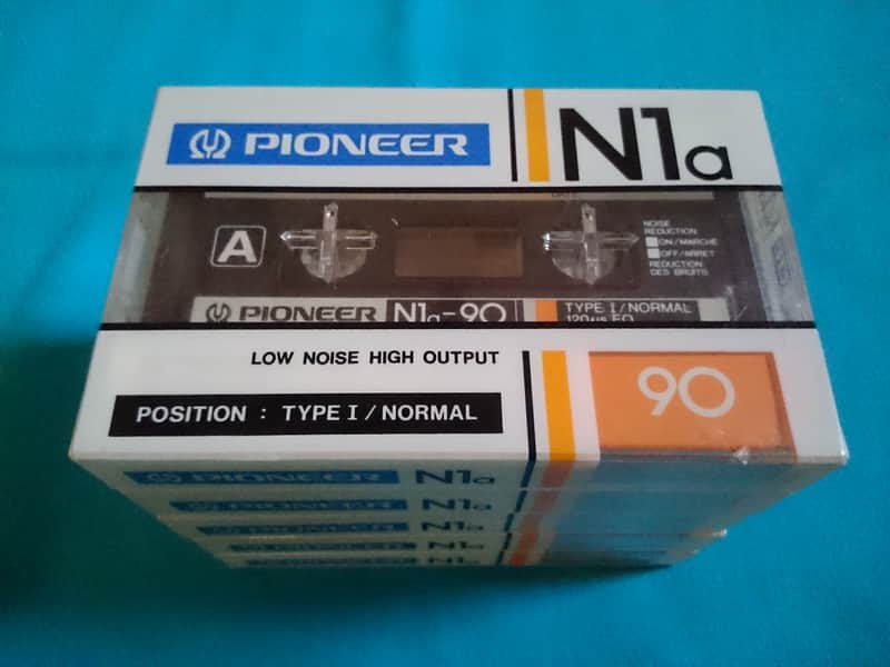 5 Pioneer N1a 90 Vintage Blank Audio Cassette Tapes - Sealed image 1