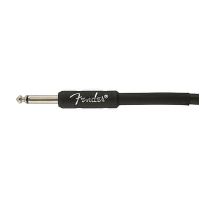 Fender Professional Series Guitar/Instrument Cable (Black, 18.6 ft, Straight/Right Angle) image 2