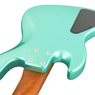 Sadowsky MetroExpress 21-Fret Vintage J/J Bass, Morado Fingerboard, 5-String - Solid Sage Green Metallic High Polish image 6