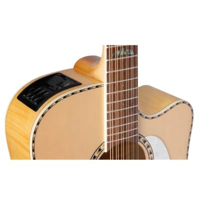 Takamine GD74CE-12U 12-String Acoustic-Electric Guitar w/Gig Bag, Natural image 3
