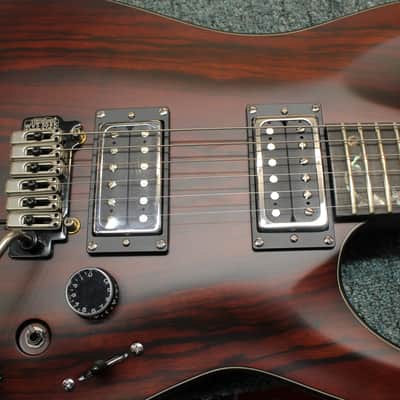 Schecter C-1 Exotic Ebony Electric Guitar Natural Satin image 10