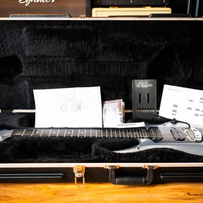 Ernie Ball Music Man John Petrucci Majesty 7 – 2015 – Silver Lining – Excellent Condition – Complete Case Candy – Signed Backplate image 18