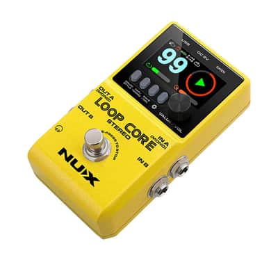 NuX Loop Core Stereo Looper Pedal Guitar Bass 2023 - Yellow. New! image 2