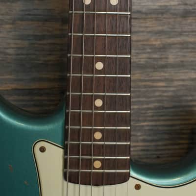 Used Fender Custom Shop 1963 Stratocaster Heavy Relic - Sherwood Metallic w/OHSC image 8