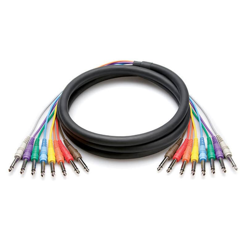 Hosa CPP803 CPP803 8 1/4" TS Patch Snake - 3 Meter image 1