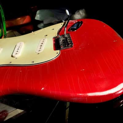 JVG-ST BODY Vivid TRUE Candy Apple RED  Aged RELIC  ORDER YOURS TODAY  Reborn Old  JVGuitars image 5