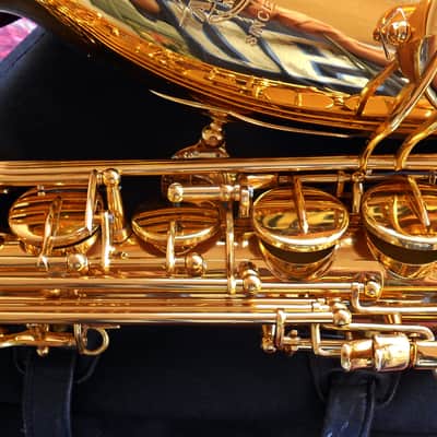 TaiShan Winds Model 7000 Professional Tenor Saxophone Gold-Lacquered Brass image 13