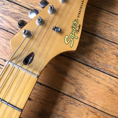 Squier Classic Vibe 50s Strat Olympic White & Gold Mint FREE SHIP image 4